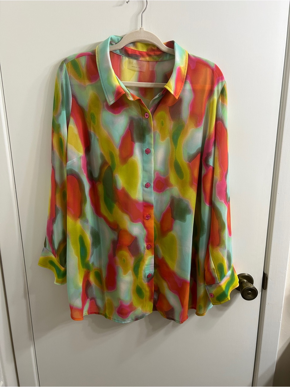 Brandis Dress Out Loud Bestie Sheer Blouse- Multi